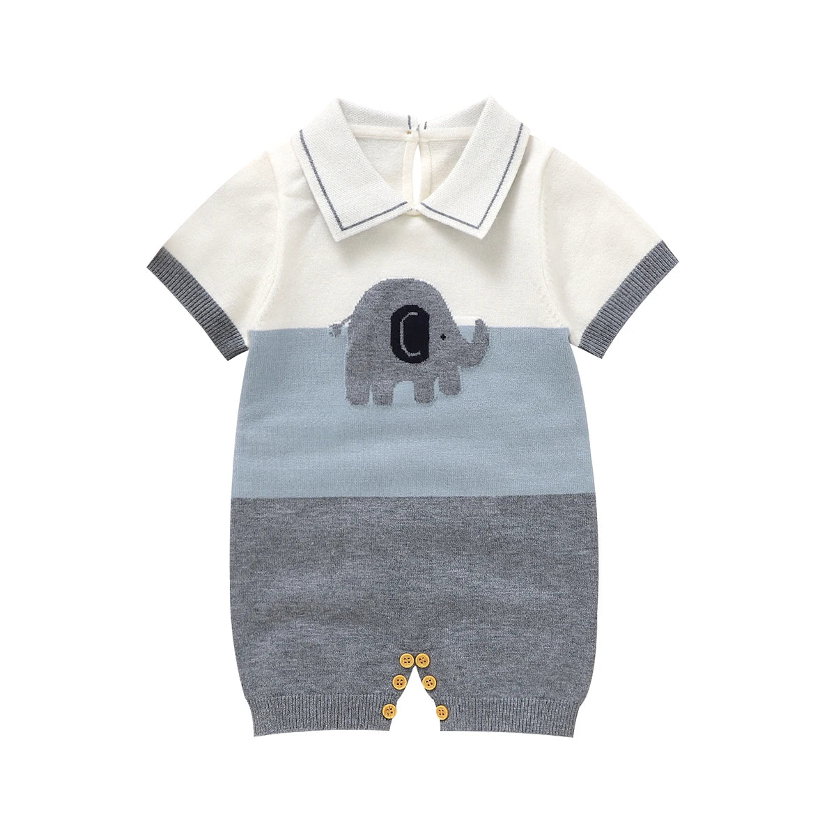 Summer Short Sleeve Baby Rompers Clothes 0-18m