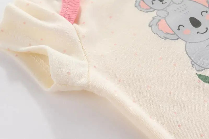 3 PCS Fashion Summer Short Sleeve Cartoon Baby Bodysuit