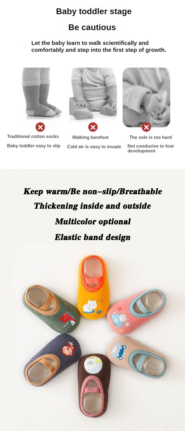 Baby Non-slip Socks Children Indoor Warm Floor Shoes