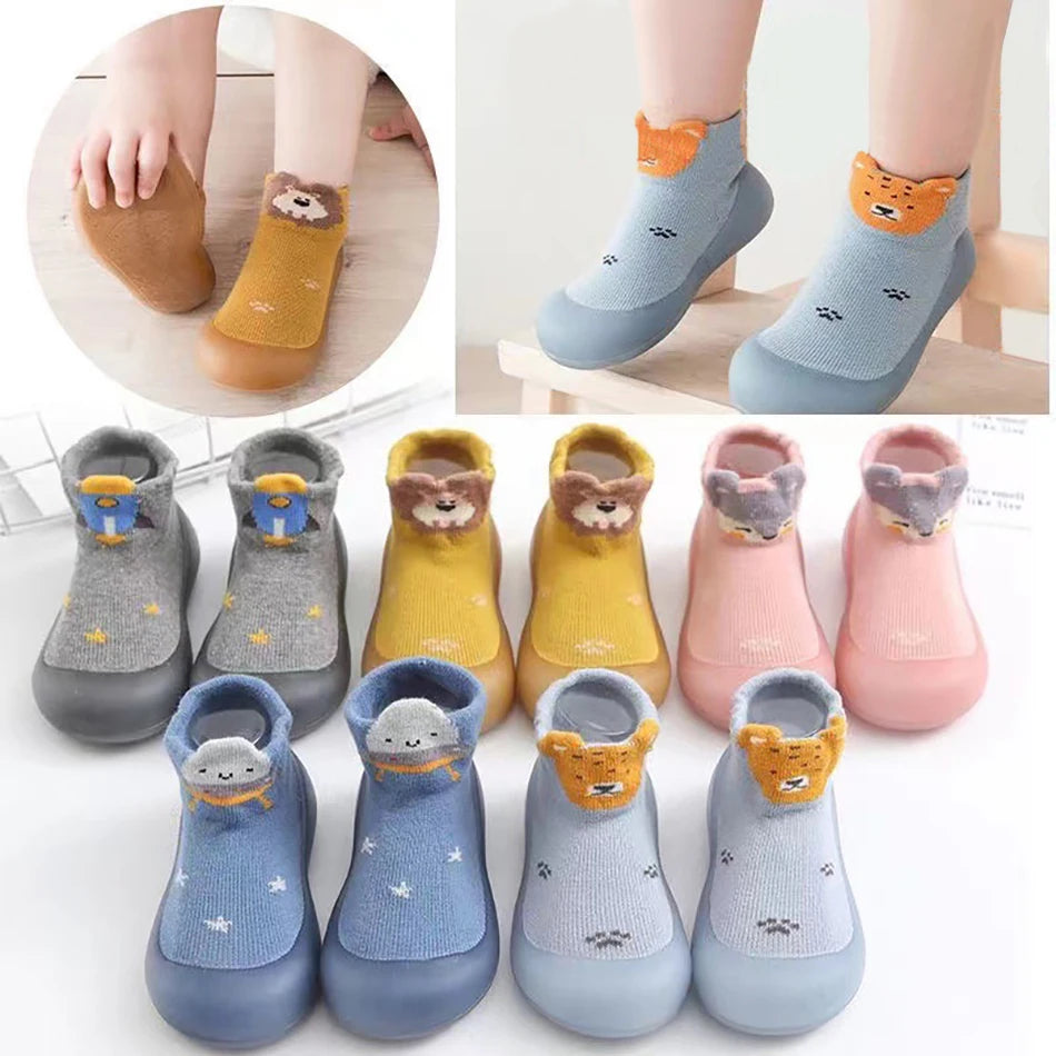 Cute and Comfy Cotton Newborn Baby First Walkers Socks