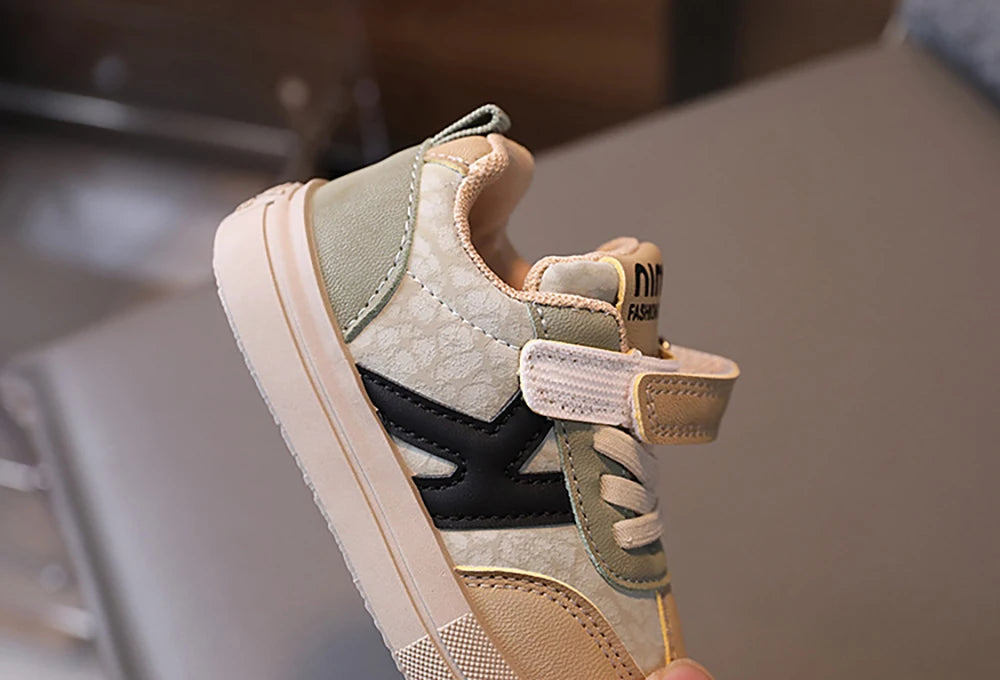 PU Leather Children Shoes Designers Kid's Sneakers