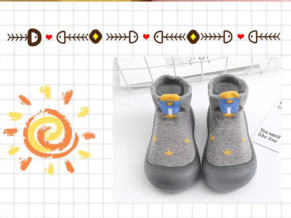 Cute and Comfy Cotton Newborn Baby First Walkers Socks