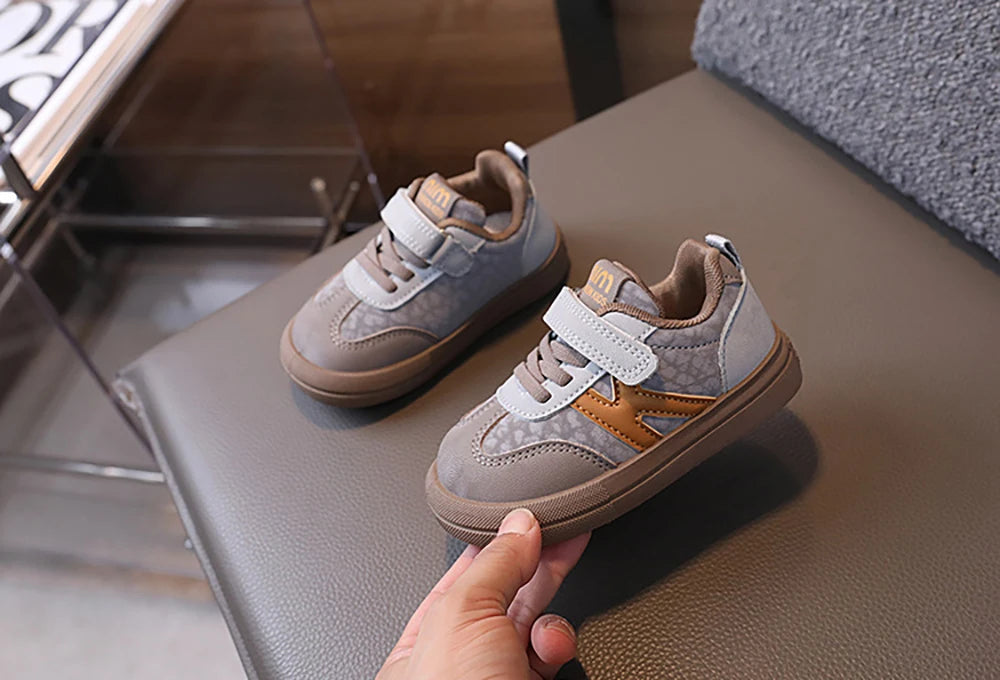 PU Leather Children Shoes Designers Kid's Sneakers