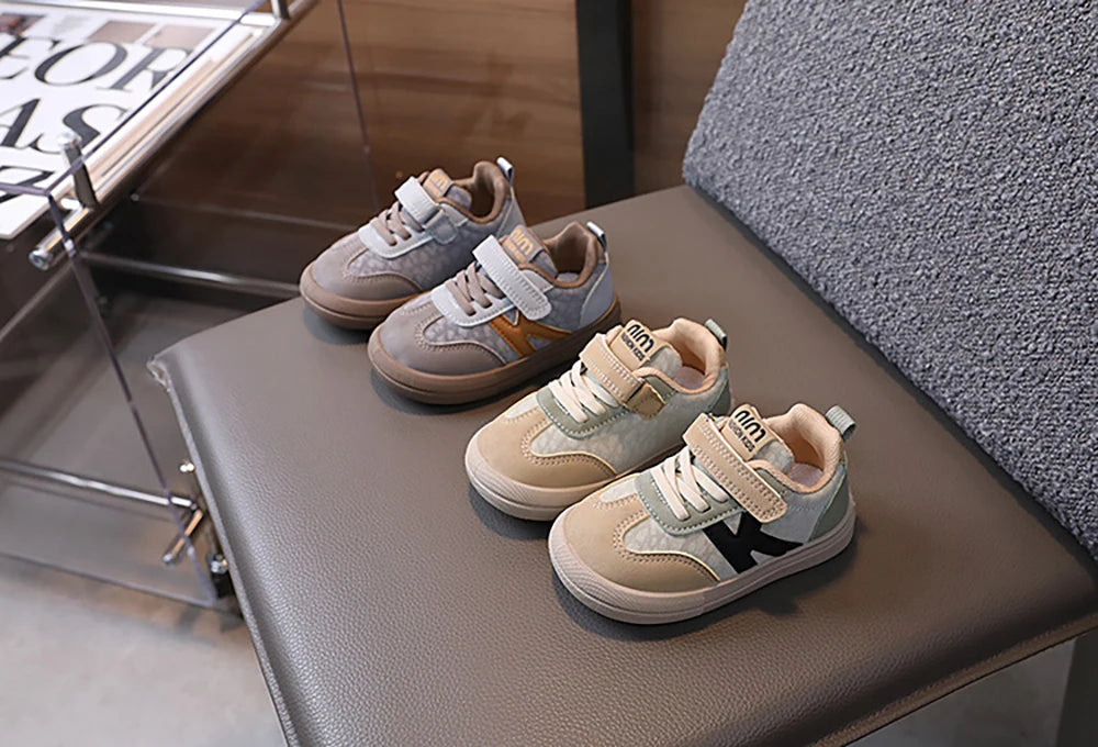 PU Leather Children Shoes Designers Kid's Sneakers