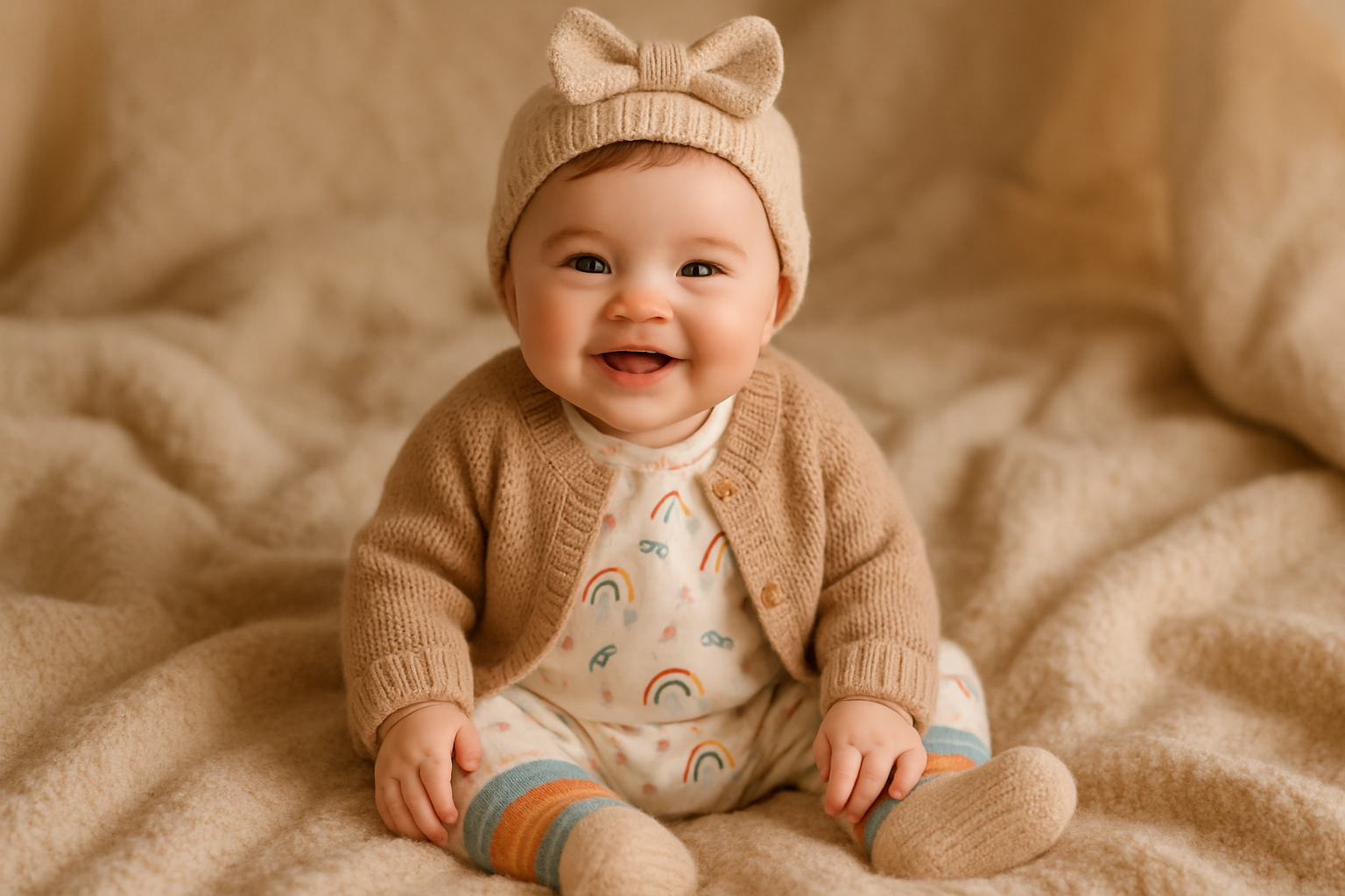 Baby wearing clothes