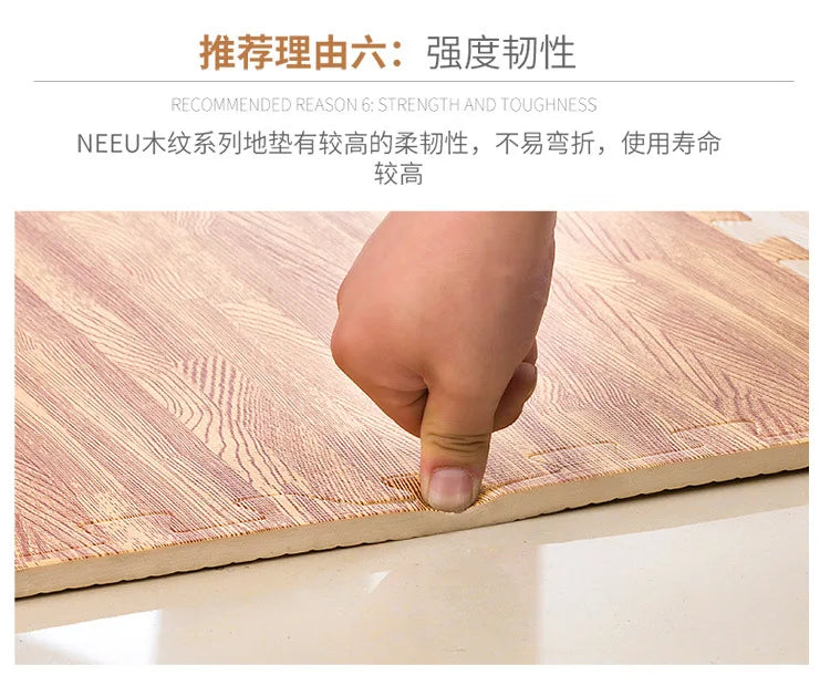 Wooden Baby EVA Foam Play Gym Puzzle Mat