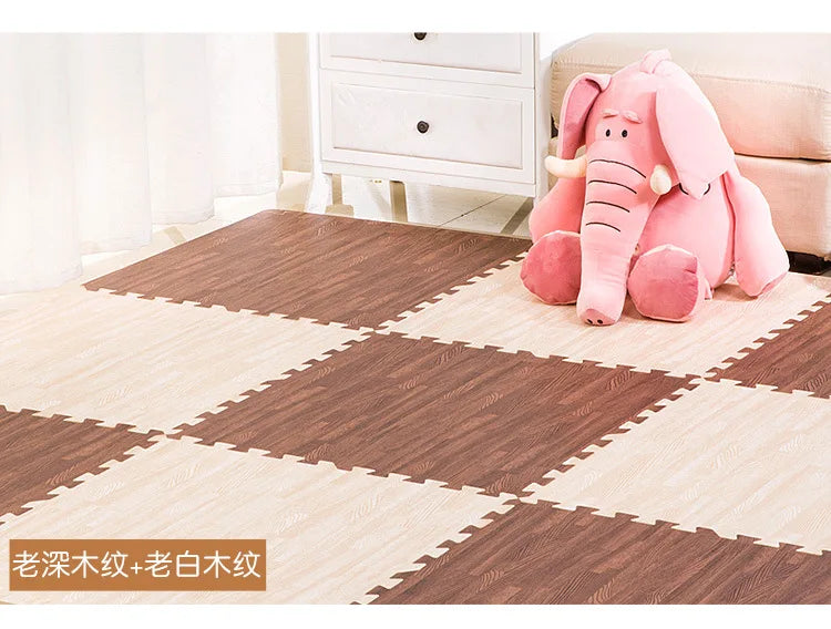 Wooden Baby EVA Foam Play Gym Puzzle Mat