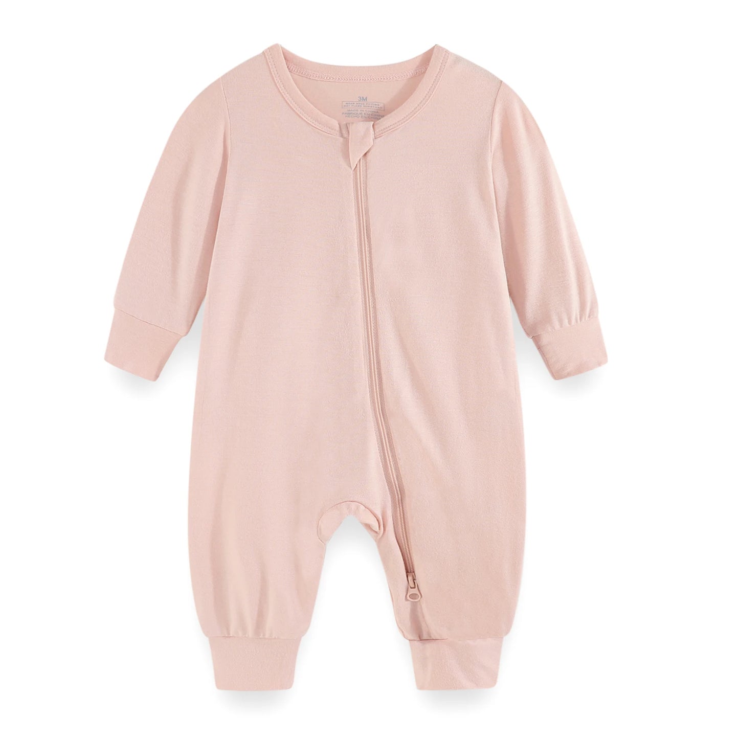 Unisex Spring Autumn Long Sleeve Rayon Zipper Rompers
