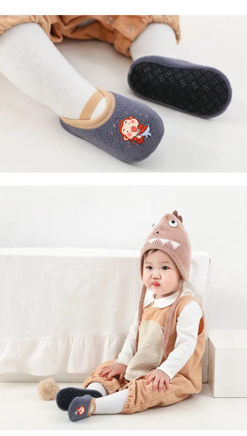 Baby Non-slip Socks Children Indoor Warm Floor Shoes