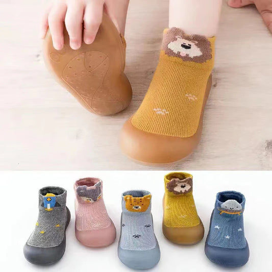Cute and Comfy Cotton Newborn Baby First Walkers Socks