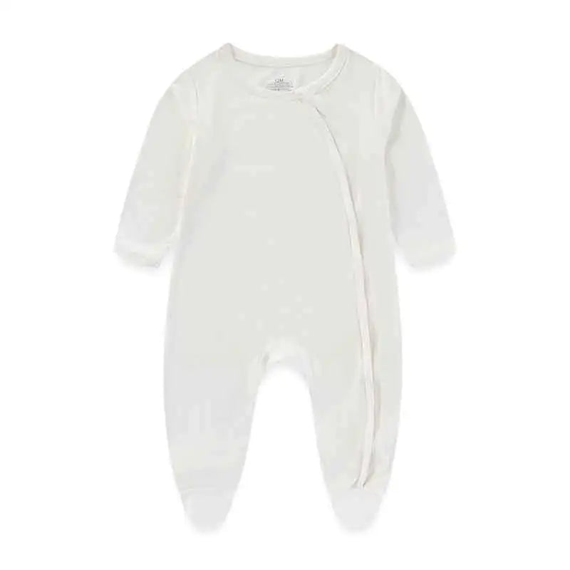 Unisex Spring Autumn Long Sleeve Rayon Zipper Rompers