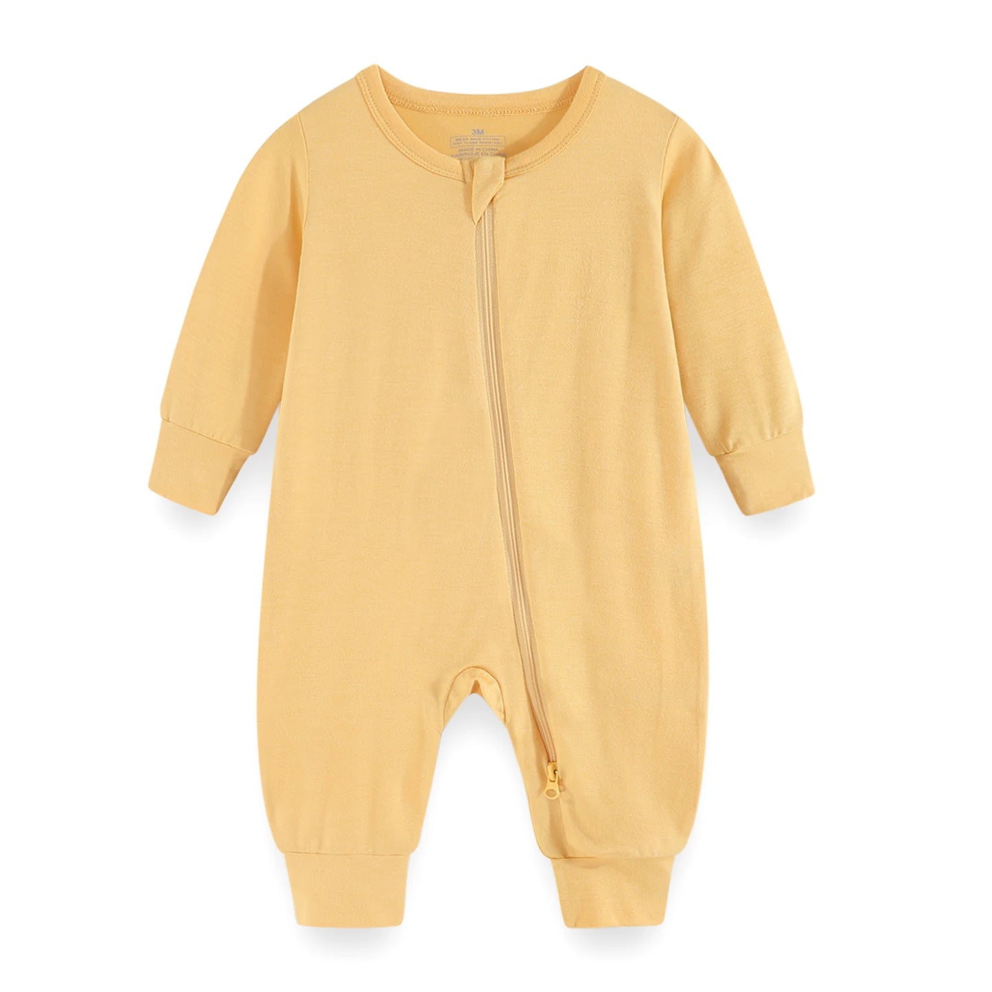Unisex Spring Autumn Long Sleeve Rayon Zipper Rompers