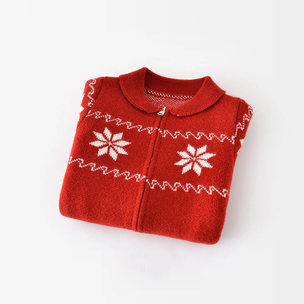 Baby Clothes Red Snow Flowear Infant Gilrs Rompers