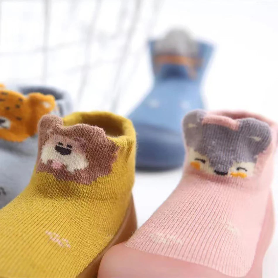 Cute and Comfy Cotton Newborn Baby First Walkers Socks