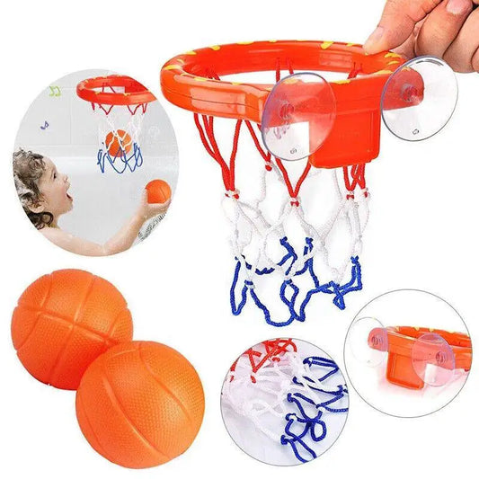4pcs Bathroom Shooting Game Toy Bathtub Basketball Hoop