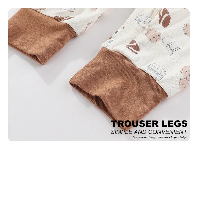Unisex Spring Autumn Long Sleeve Rayon Zipper Rompers