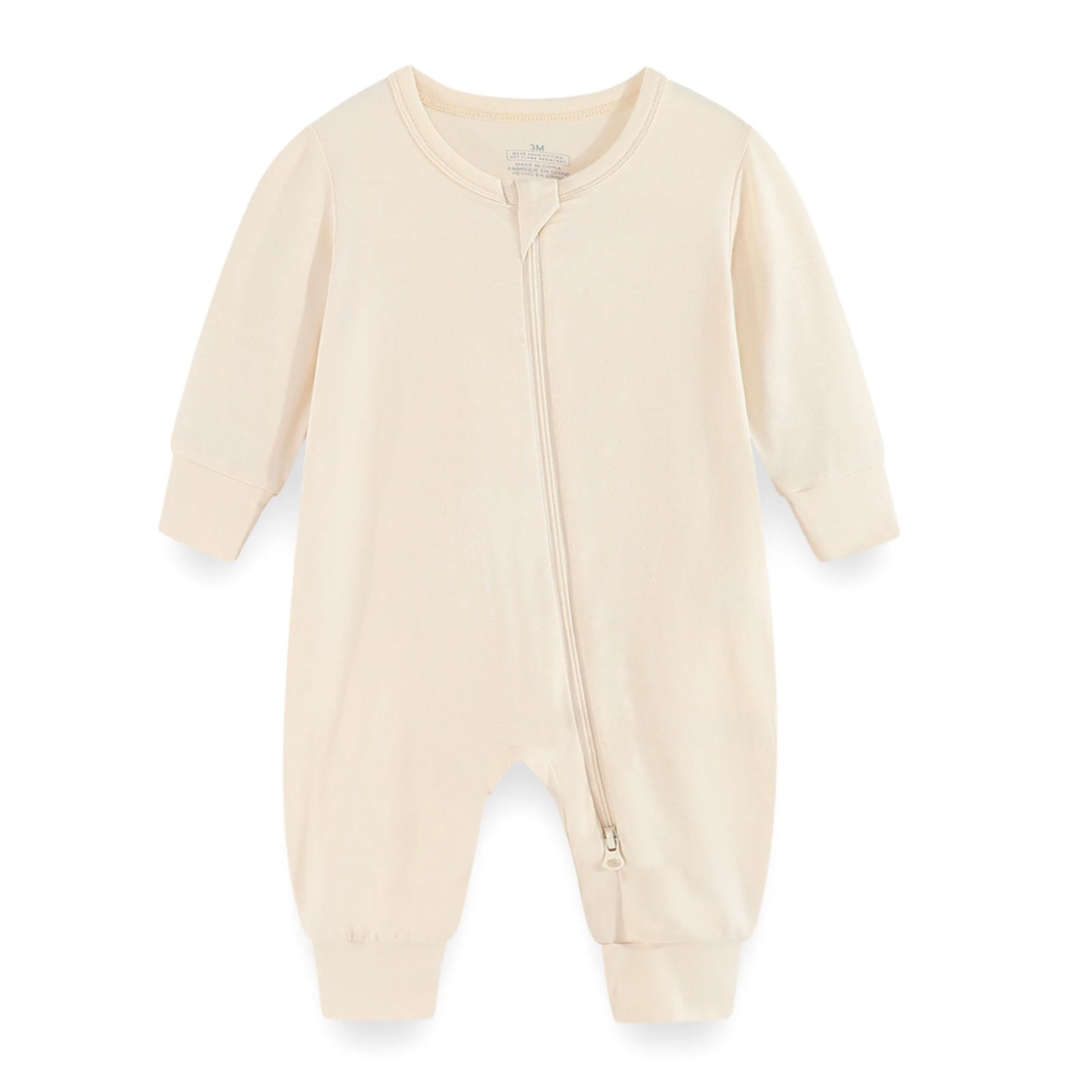 Unisex Spring Autumn Long Sleeve Rayon Zipper Rompers