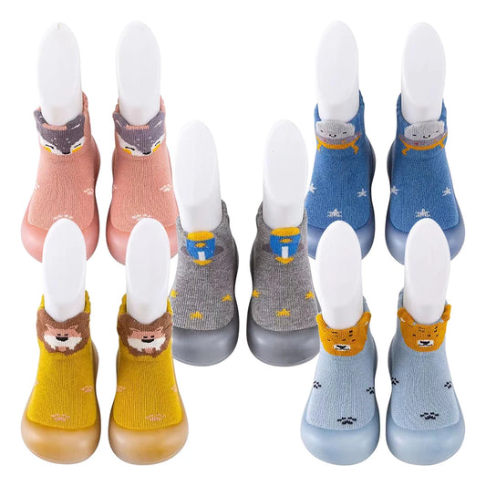 Cute and Comfy Cotton Newborn Baby First Walkers Socks