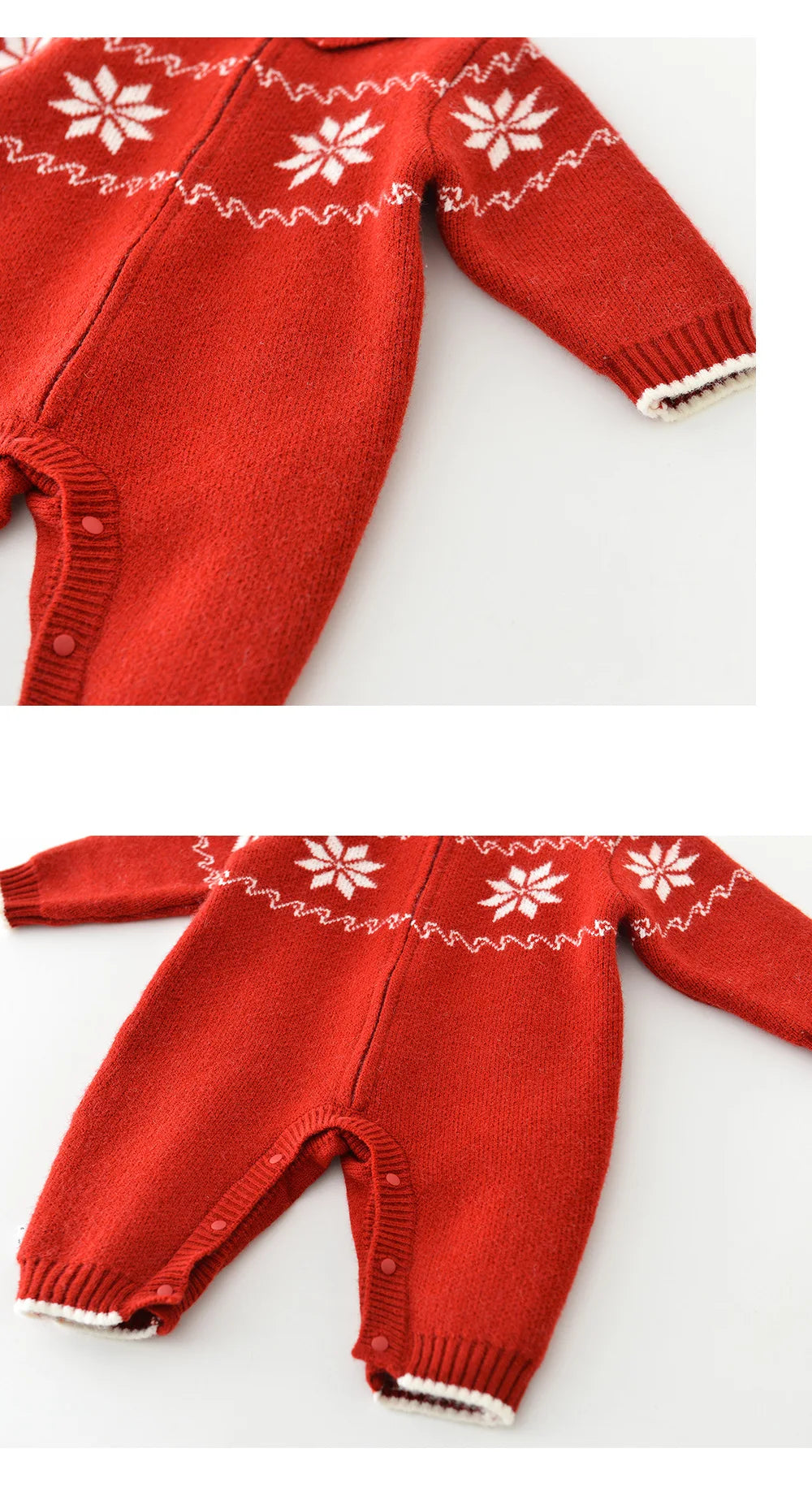 Baby Clothes Red Snow Flowear Infant Gilrs Rompers