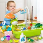 Kitchen Play Sink Toy with Electric Faucet 1