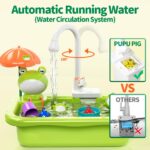 Kitchen Play Sink Toy with Electric Faucet 3