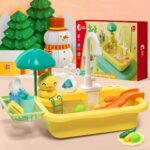 Kitchen Play Sink Toy with Electric Faucet 6