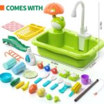 Kitchen Play Sink Toy with Electric Faucet 7