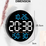 LED Wall Clock with Dual Alarms 1