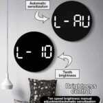 LED Wall Clock with Dual Alarms 3