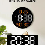 LED Wall Clock with Dual Alarms 6